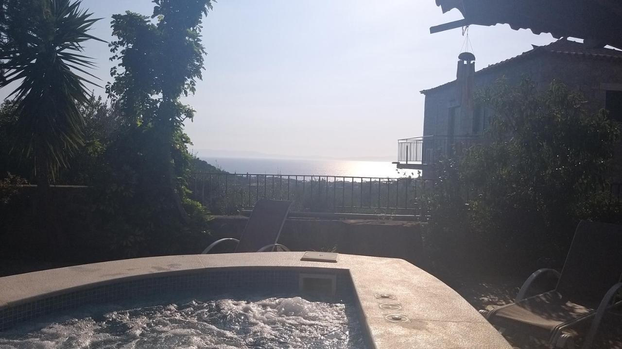 Villa Onar A Stone House With Amazing View Stoúpa Extérieur photo